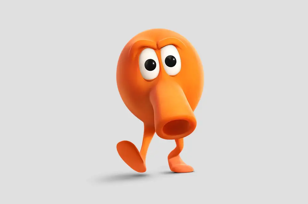 Orange Video Game Character